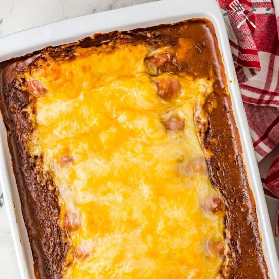 Cheesy Chili Dog Casserole
