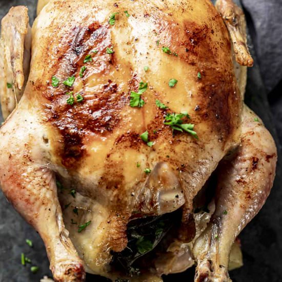 Dutch Oven Roasted Chicken