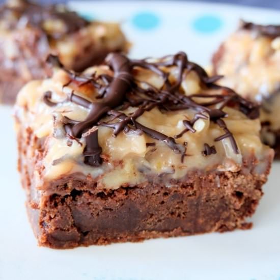 German Chocolate Brownies