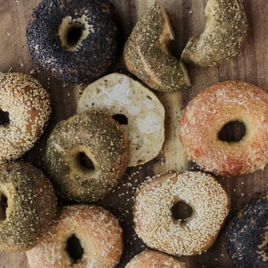 Overnight Sourdough Bagels