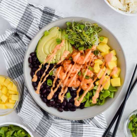 Chili Lime Shrimp Bowls