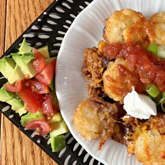 Taco Style Tater Tot Casserole
