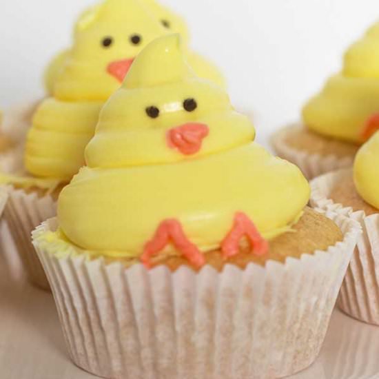 Easter Chick Cupcakes