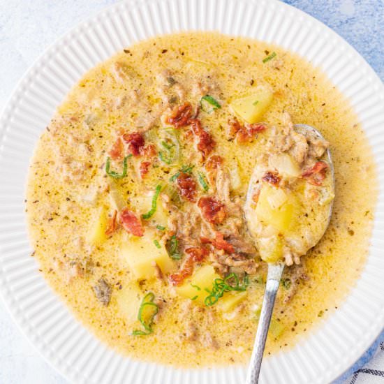 Cheeseburger chowder