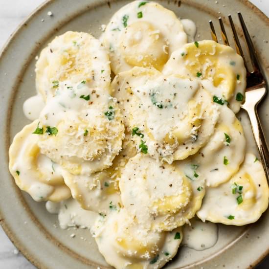 cream sauce for ravioli