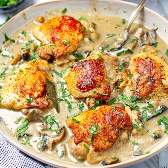 Instant Pot Chicken Fricassee