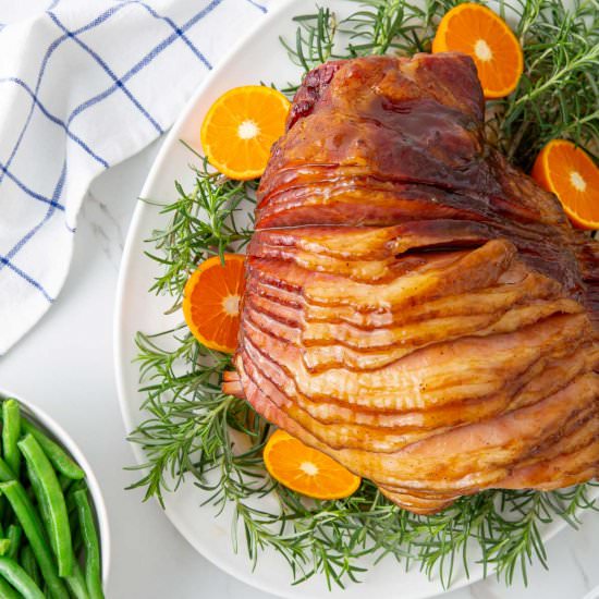 glazed spiral ham