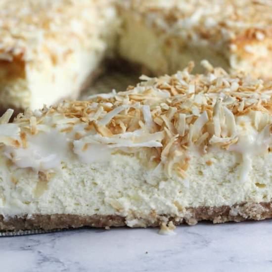 Keto Coconut Cream Cheesecake