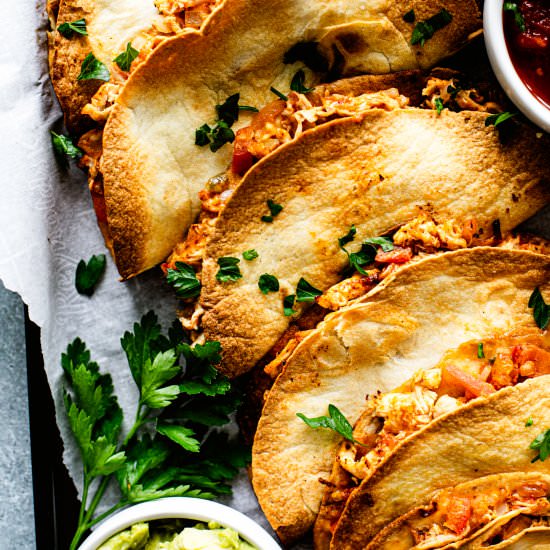 baked chicken tacos
