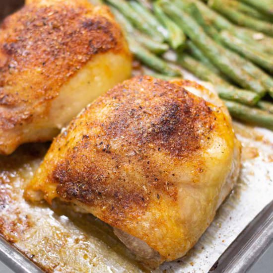 Sheet Pan Chicken and Green Beans