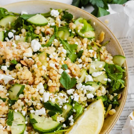 Lemon Arugula Couscous Salad