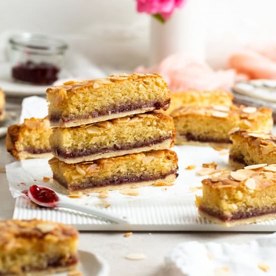 Easy Almond Jam Slice