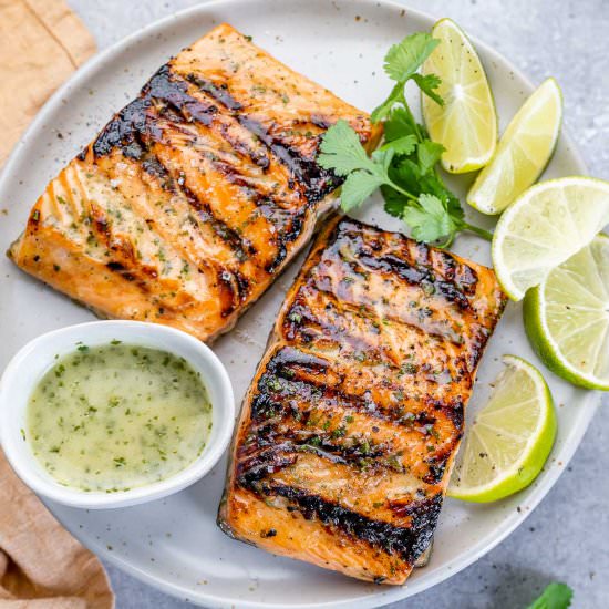 CILANTRO LIME GRILLED SALMON RECIPE