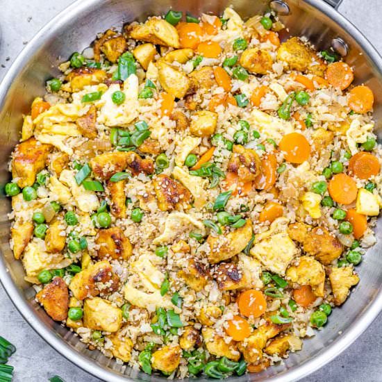 CHICKEN CAULIFLOWER FRIED RICE