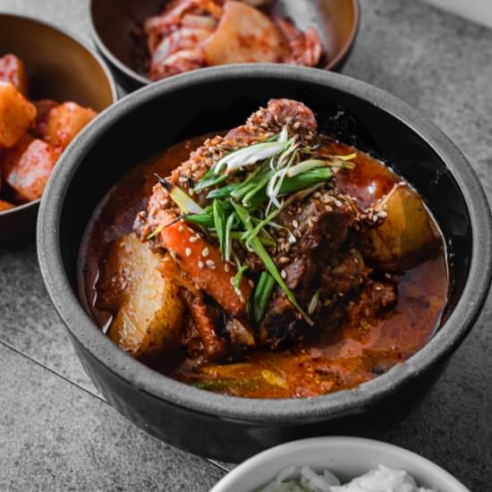 Gamjatang or Korean Pork Bone Soup