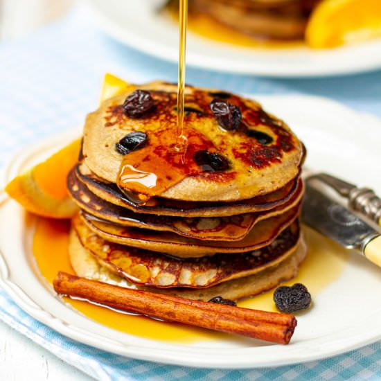 Raisin Cinnamon Pancakes