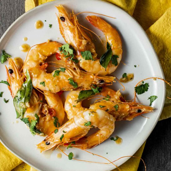 Malaysian Butter Prawns