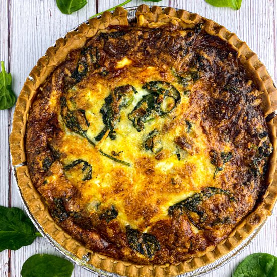 Cheesy Quiche Florentine