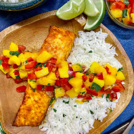 Mango Salsa Salmon