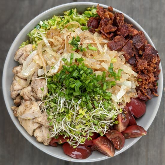 Warm Bacon & Brussels Salad