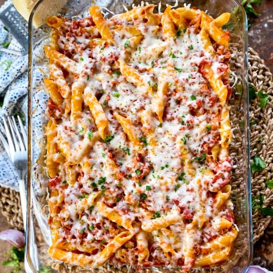 Spanish Tuna Pasta Bake