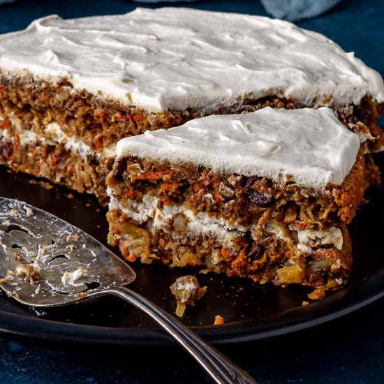 Vegan Carrot Cake with Oat Flour