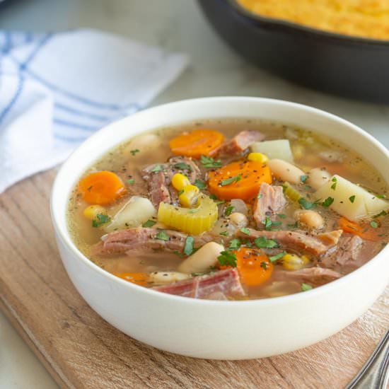 slow cooker ham bone soup