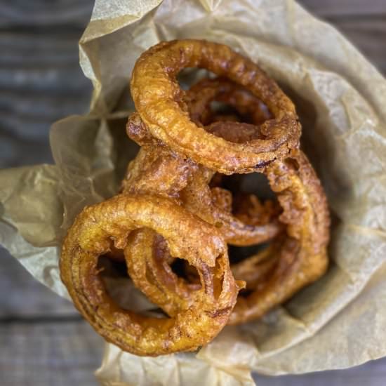 Beer Batter Onion Rings