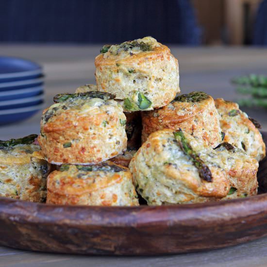 Stilton & Asparagus Scones GF