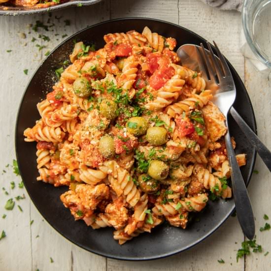 Spicy Tofu Pasta