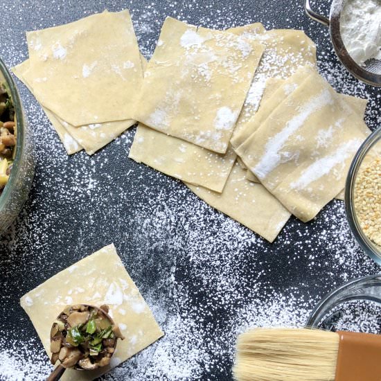 homemade asian wrappers