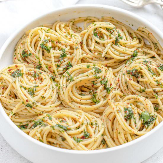 Spaghetti aglio e olio