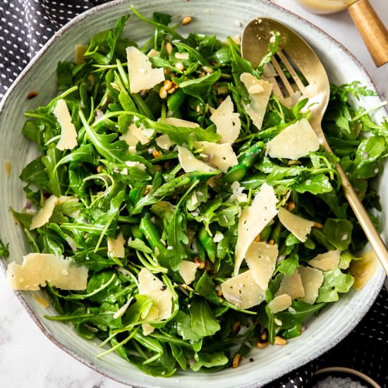 Asparagus, Rocket, Parmesan Salad