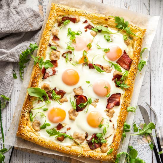 Puff Pastry Breakfast Tart