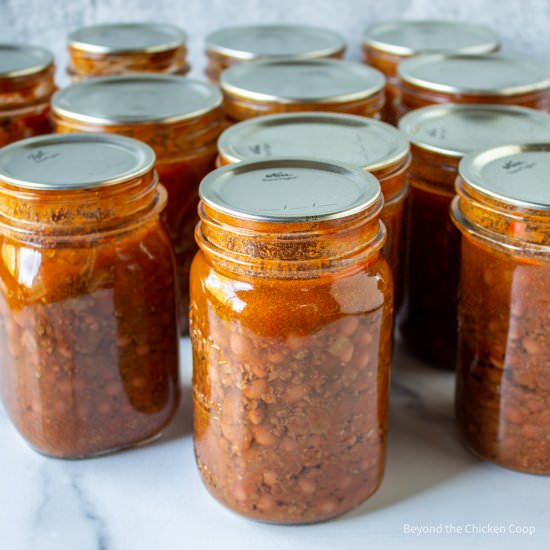 How to Can Chili