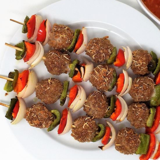 Oven Baked Sausage Spiedini