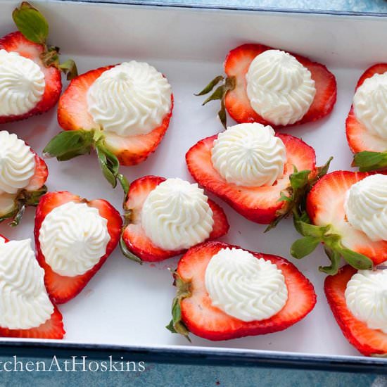 Strawberry and Cream Bites