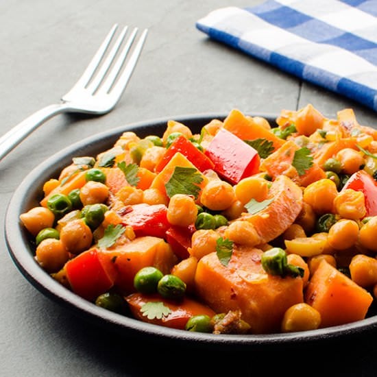 Sweet Potato and Chickpea Stir Fry