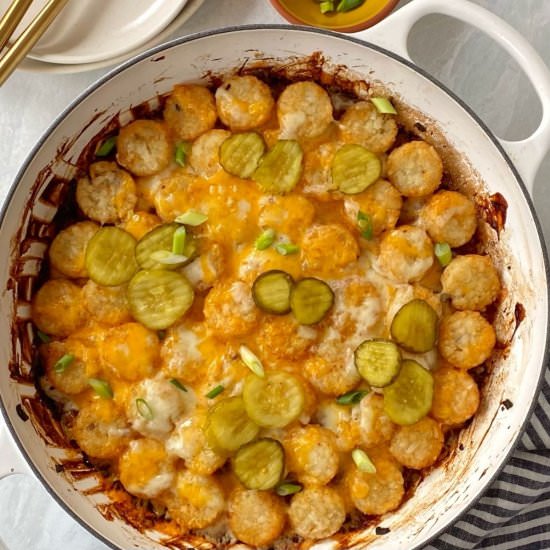 Cheeseburger Tater Tot Casserole
