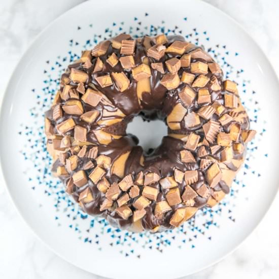 Peanut Butter Cup Bundt Cake
