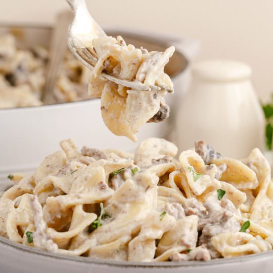 Ground Beef Stroganoff