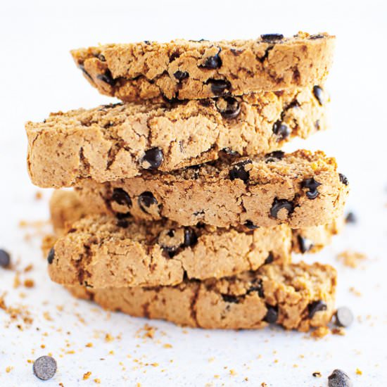 Paleo Orange Chocolate Biscotti