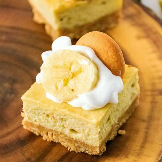 Banana Pudding Cheesecake Bars