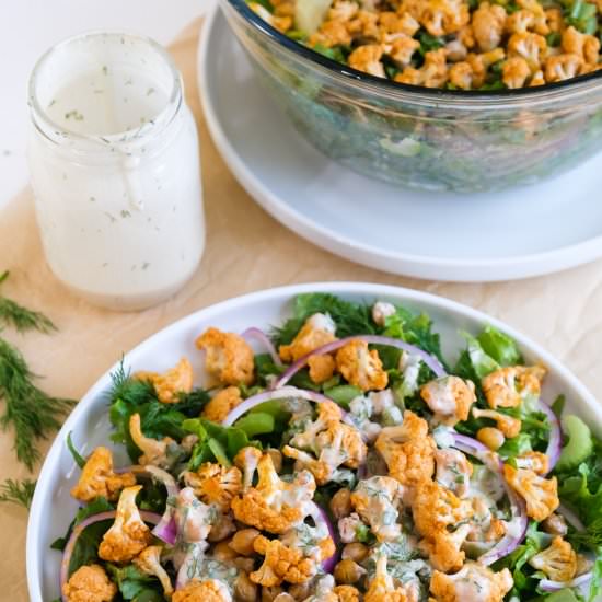 Buffalo Cauliflower Salad