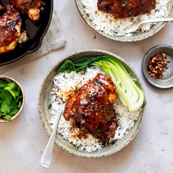 Easy Slow Cooker Honey Garlic Chick