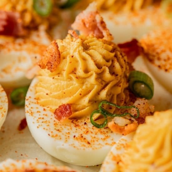Smoked Deviled Eggs