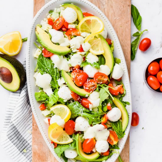 Lemon Basil Caprese Salad