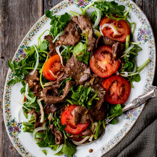 Beef and Watercress Salad