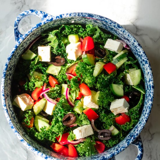 Kale Greek Salad