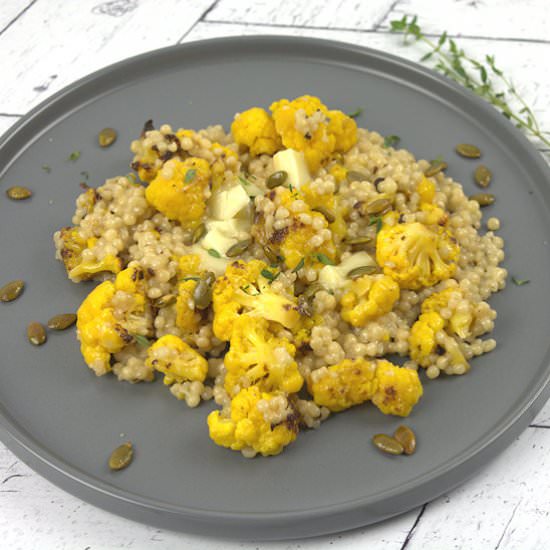 Cauliflower Couscous with Brie